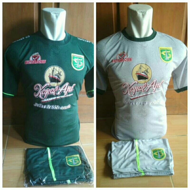 Kaos Jersey setelan sepak bola PERSEBAYA/Baju stelan club klub liga Indonesia