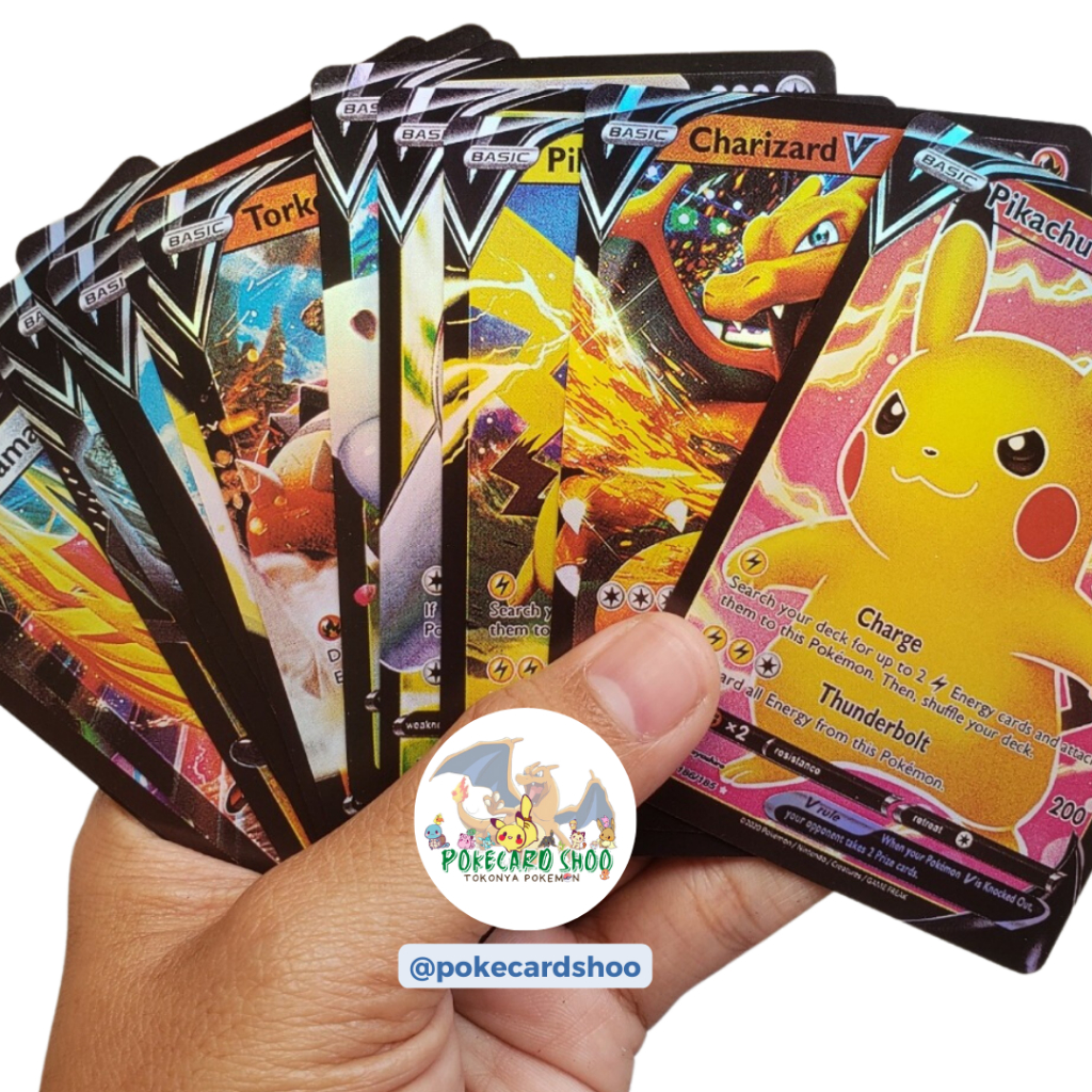 PAKET KARTU POKEMON V VMAX RAINBOW / MURAH / KARTU OEM / POKEMON / MAINAN KARTU KAWE