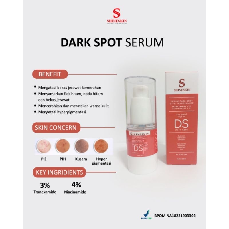SHINESKIN SERUM DS dark spot SERUM FLEK dark spot