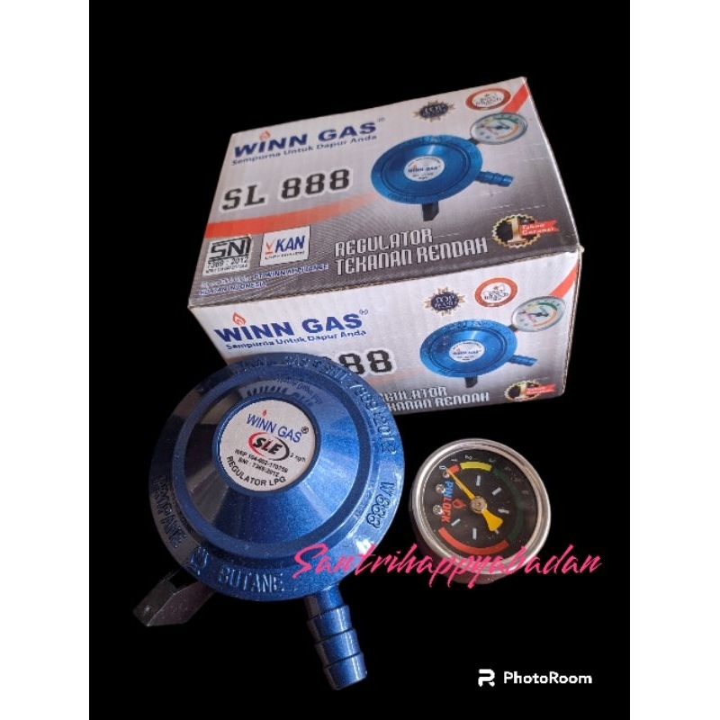 Regulator winn gas SLE/WINN GAS SL 888/Regulator meter hitam dan putih