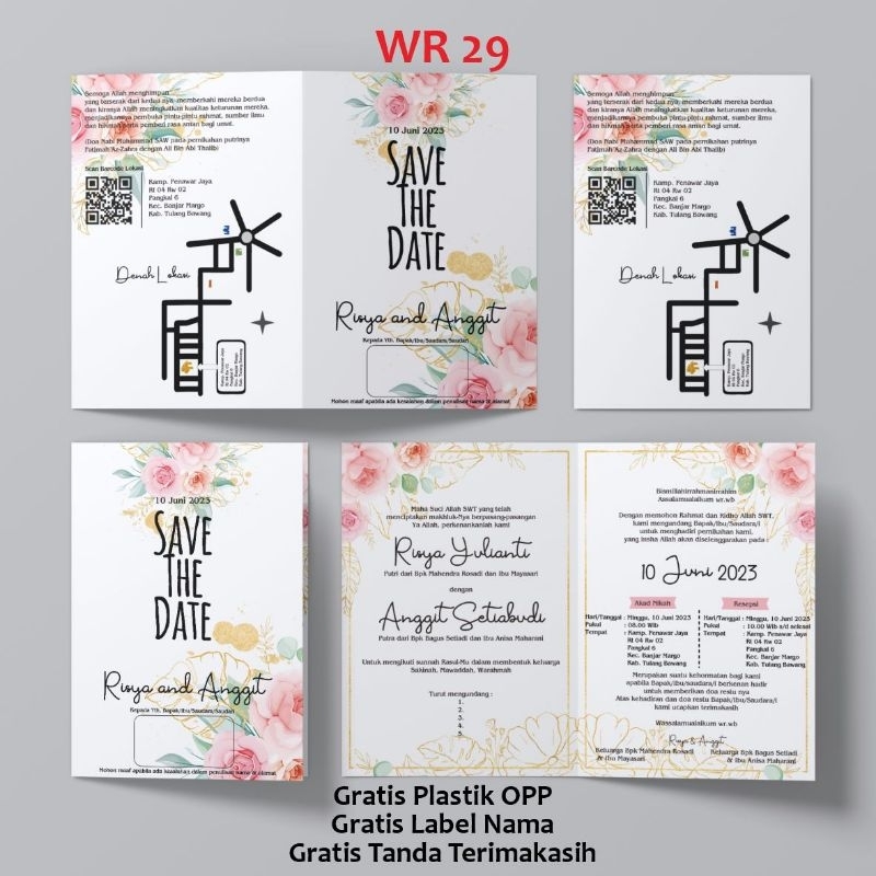 undangan pernikahan simple,elegan