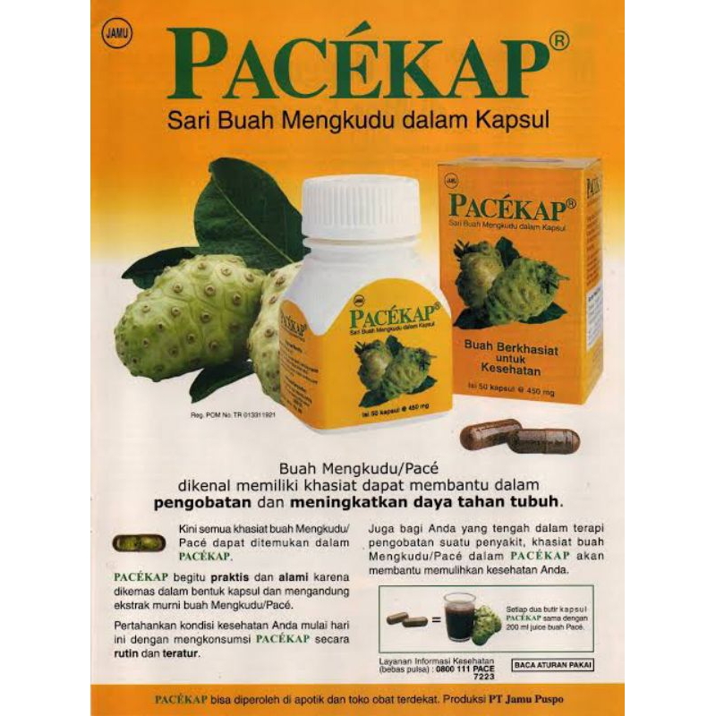 

PACEKAP SARI BUAH MENGKUDU ISI 50 KAPSUL ORI