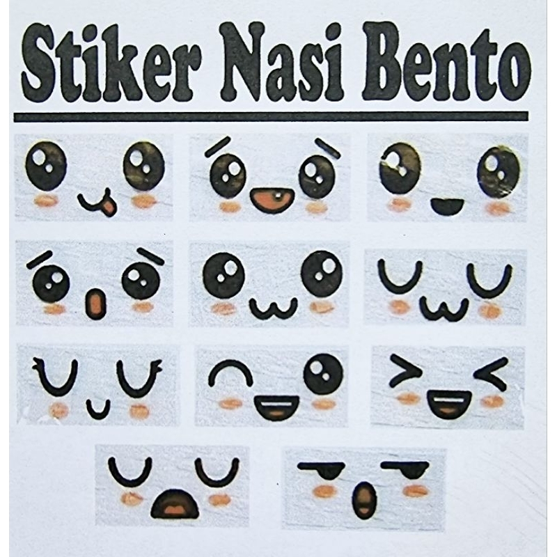 

Edible Stiker Nasi Bento Edible Stamp Stiker Makanan Emoji Edible /Rice Paper(harga 1biji)