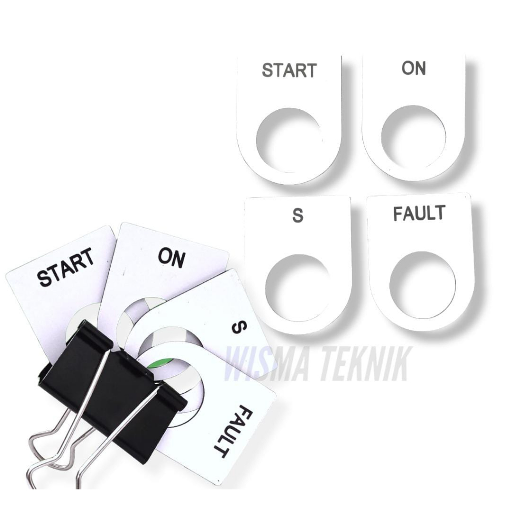 Nameplate Metal / Legend Plate Panel Listrik  WISTRA NPL3545