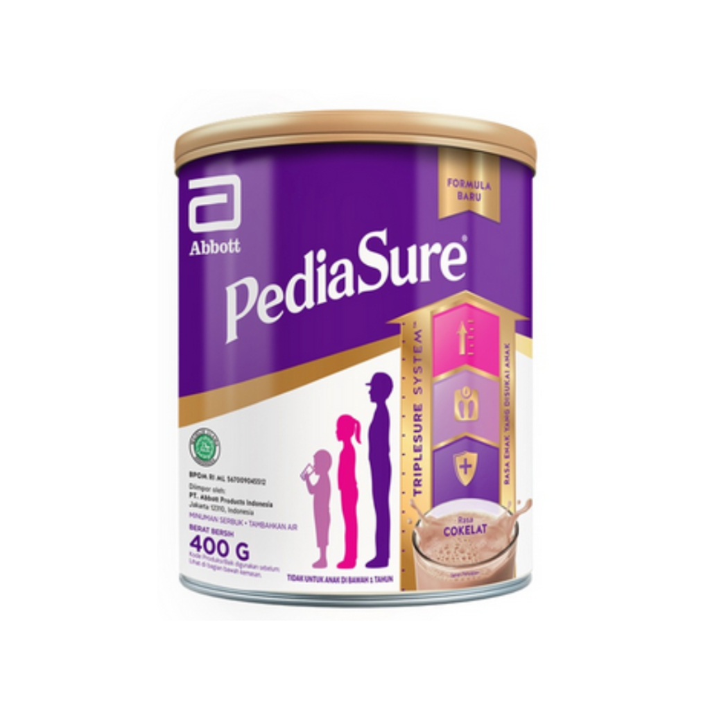 

PEDIASURE TRIPLESURE COKLAT 400 G SUSU PERTUMBUHAN ANAK