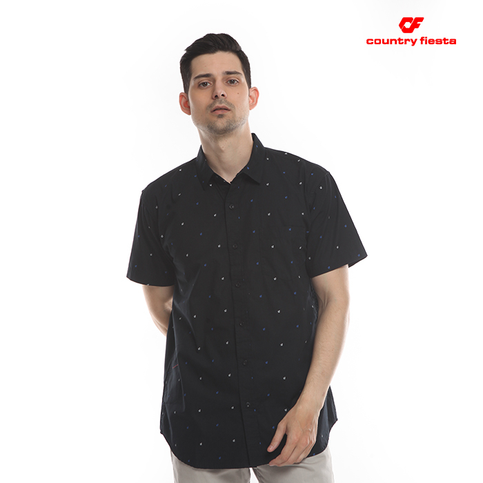 Kemeja Pria Country Fiesta 01MWI03720 Hitam