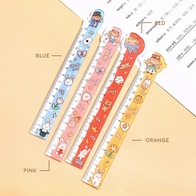 

Penggaris Sekolah Anak ATK Motif Day in the Carnival 15cm Acrylic Ruler