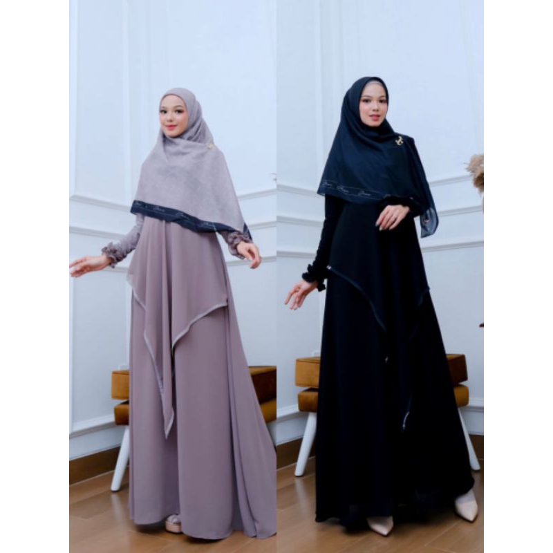 HIKARU SET SYARI BY JOZA ARINA | SET GAMIS VOAL PREMIUM