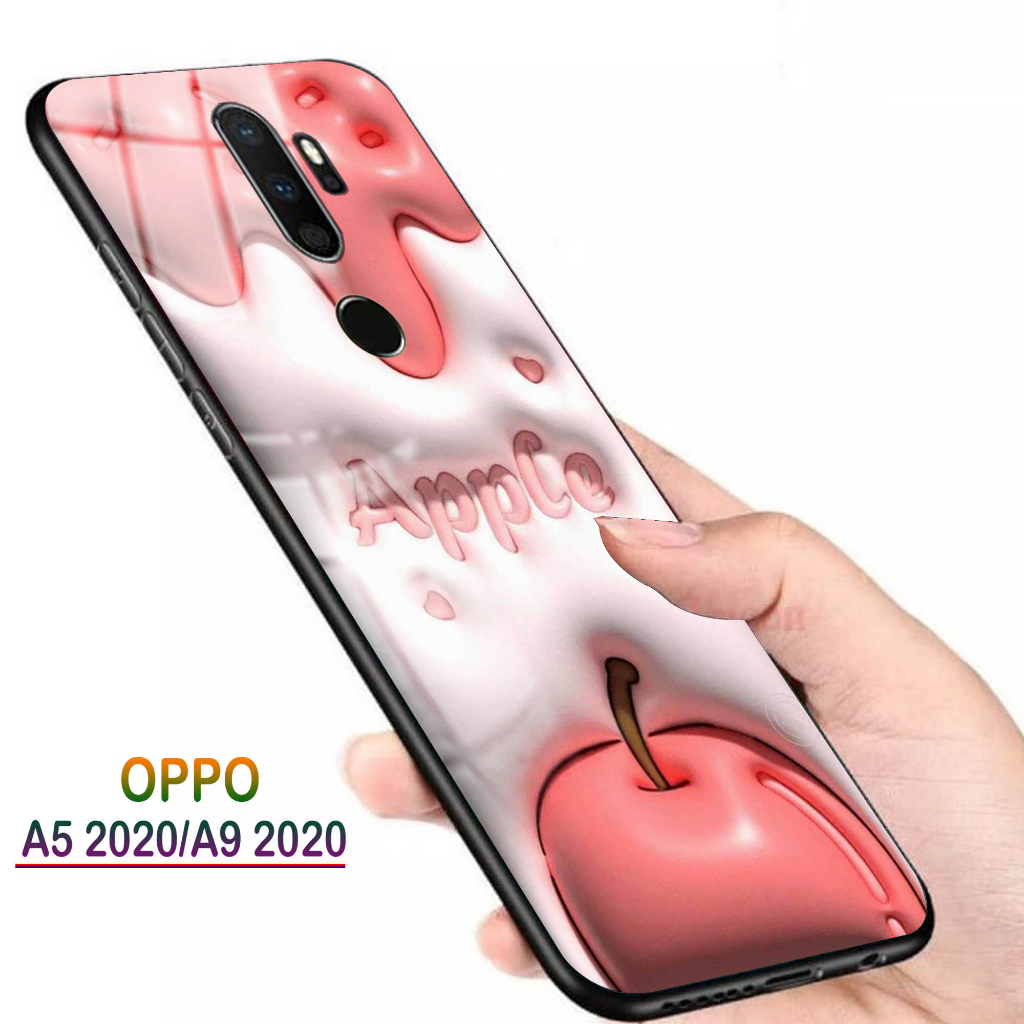 Softcase Glass Kaca OPPO A5 2020, A9 2020 - Casing HP OPPO A5 2020, A9 2020 [ S100 ].