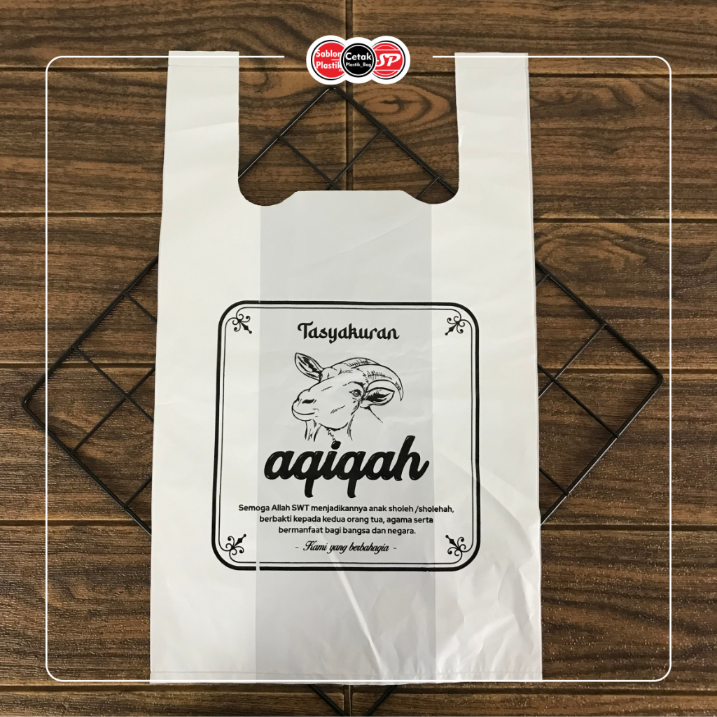 

(Isi 25 pcs) Kantong plastik Aqiqah - Plastik Kresek Tasyakuran | Salinan