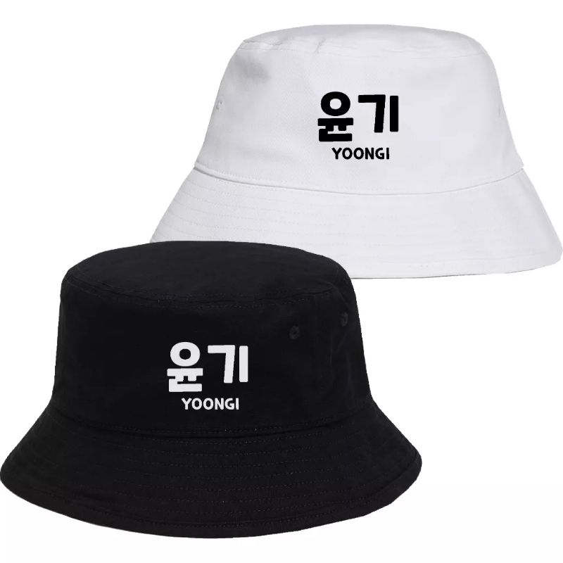 TOPI BUCKET HAT BTS MEMBERS JIMIN JUNGKOOK SUGA JIN TAEHYUN