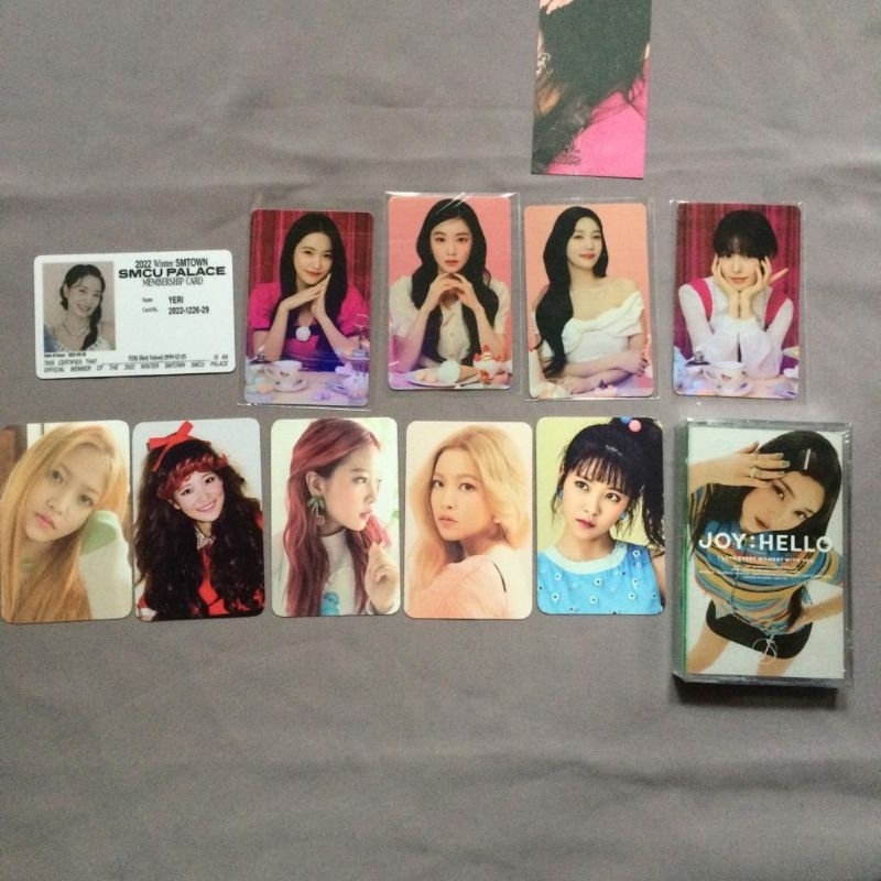JOY HELLO TAPE YERI RED VELVET ANNIVERSARY MD SMCU MEMBERSHIP CARD AZARINE IRENE WENDY