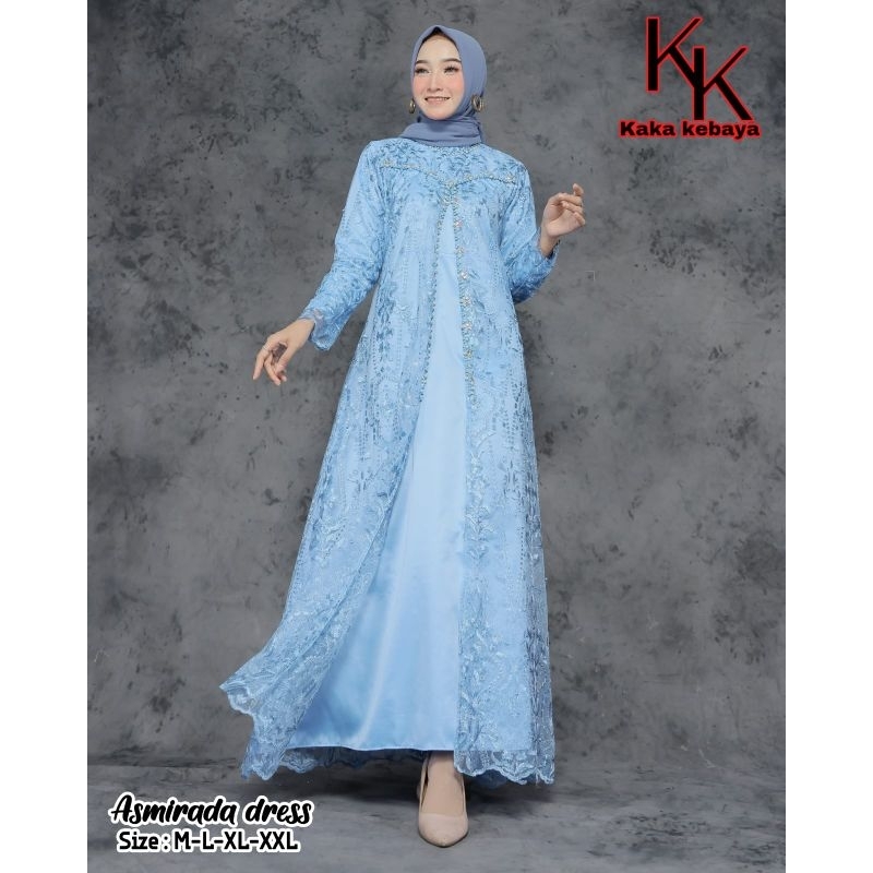 GAMIS TULLE PAYET ASMIRALDA DRESS PAYET MEWAH  GAMIS KONDANGAN GAMIS LEBARAN