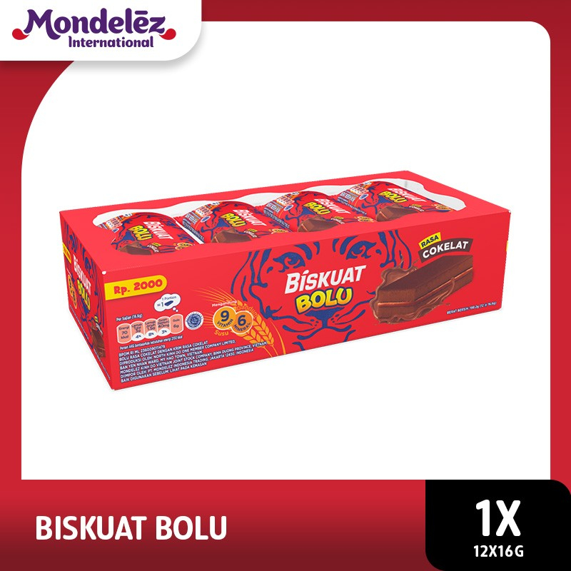 

Mondelez Biskuat Bolu Cokelat 16 gr [1 Box Isi 12 pcs]