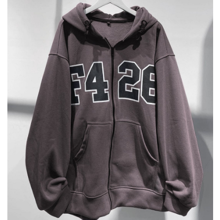 F426 HOODIE SWEATER OVERSIZE UNISEX SIZE XXL / SWEATER HOODIE OVERSIZE PRIA WANITA