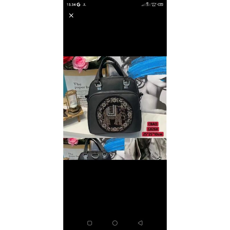 Tas Chibao Original Motif Gajah G826#
