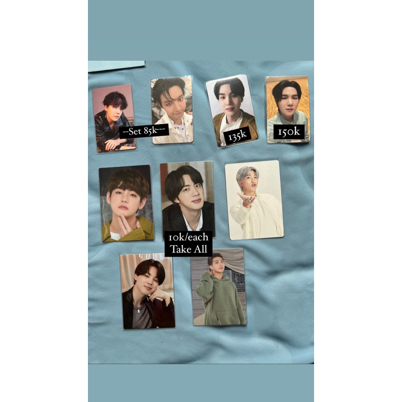 Photocard BTS LD SUGA DDAY MPC PTD JHOPE TEAR