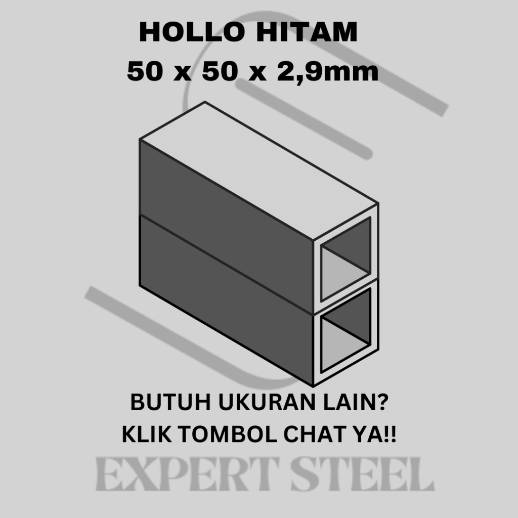 HOLLO 50 X 50 X 2,9mm X 3M