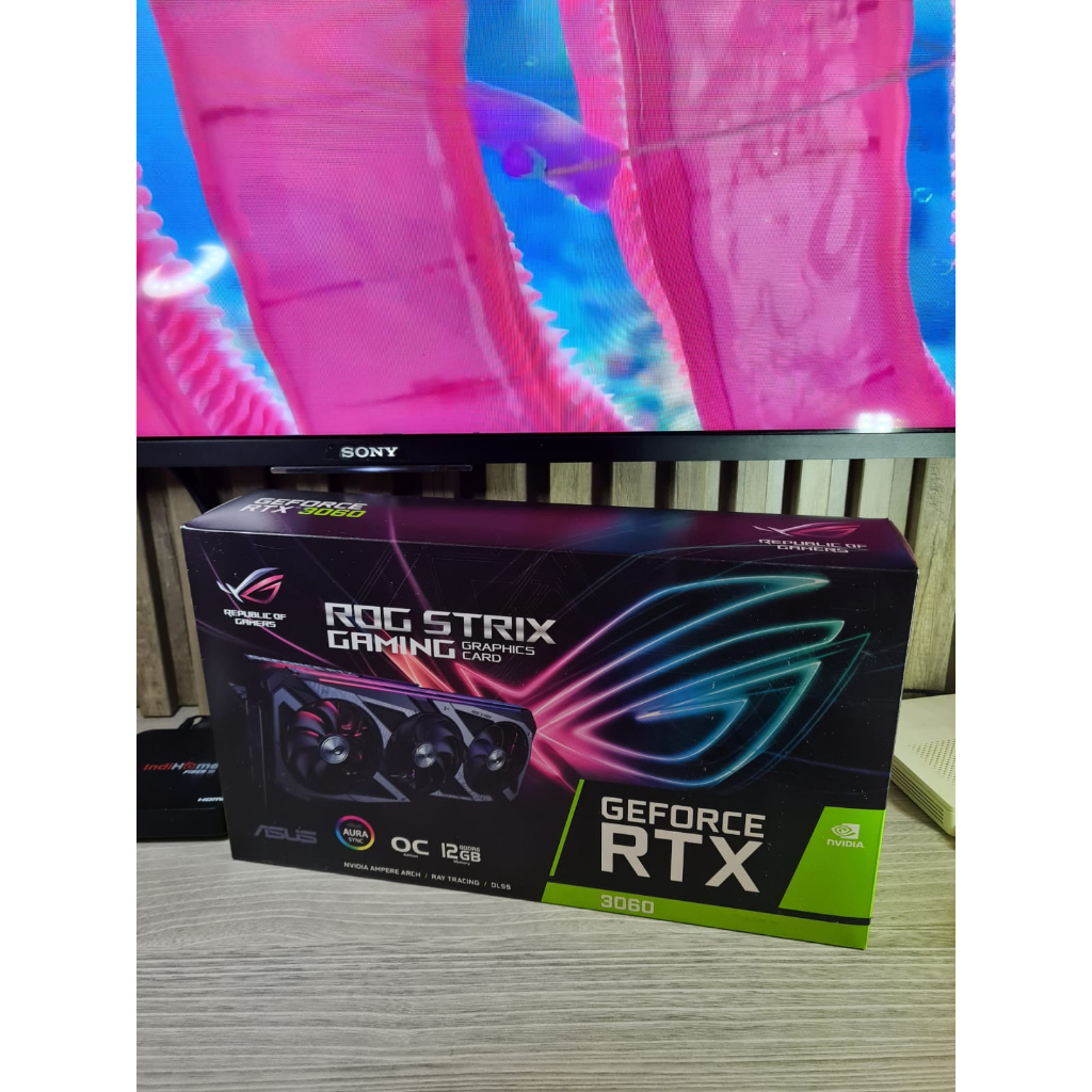 ASUS GeForce ROG STRIX RTX 3060 OC 12GB GDDR6 - VGA RTX3060 DDR6