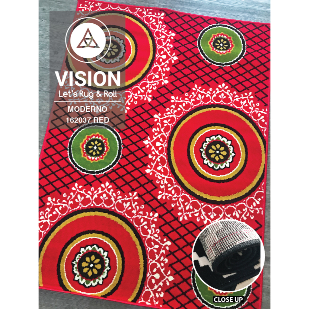 Karpet Lokal Moderno 210 x 310 cm 2037 Red