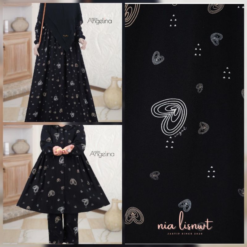 SARAH DRESS GENJIPIE BLACK ATELIER ANGELINA