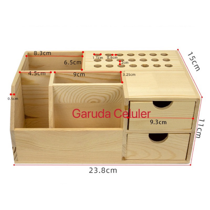 Tool Box Kayu Penyimpanan Alat Service Hp Rak Penyimpanan Obeng Rak Obeng Universal Multifungsi