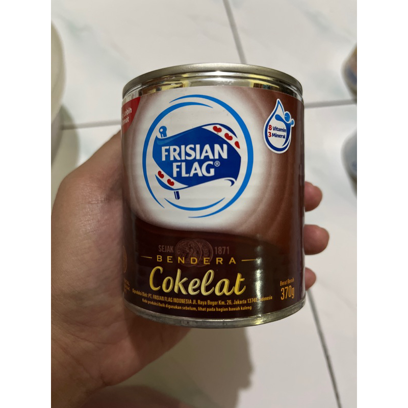 

Bendera Frisian Flag Cokelat 370g / Susu Kental Manis / Susu Kaleng Bendera Cokelat