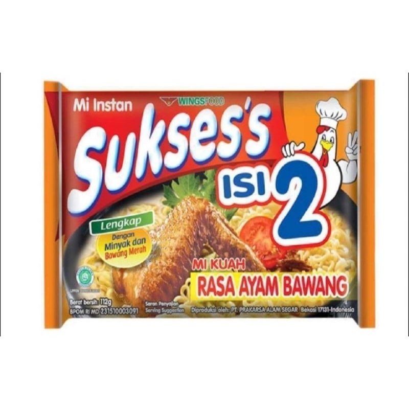 

° Sukses's Isi 2 Mie Kuah Rasa Ayam Bawang 112gr
