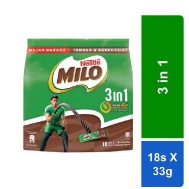 

MILO 3 in 1 Activ-Go Impor Malaysia (18 sachet)