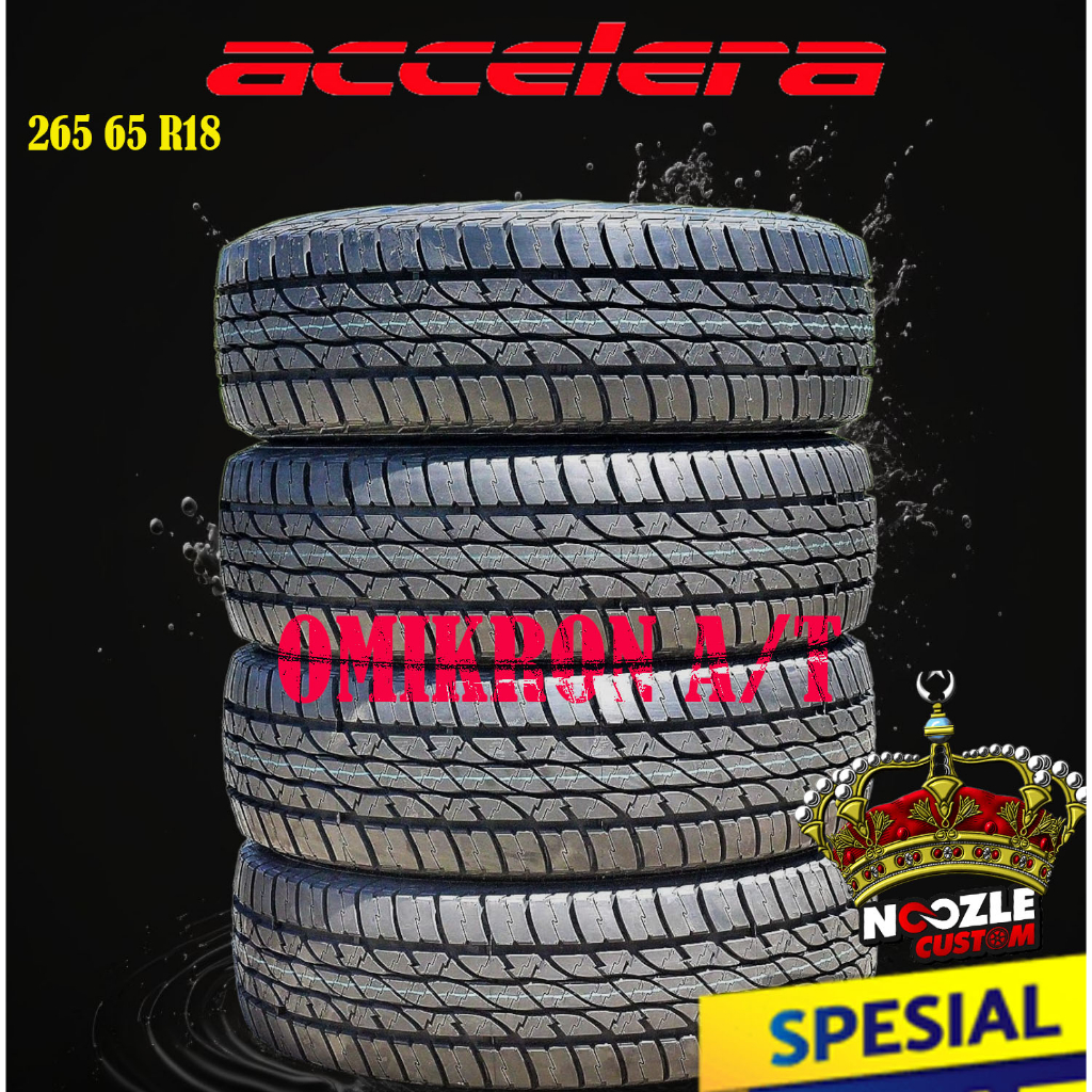 BAN MOBIL FORTUNER PAJERO R18 AT 265 65 R18 BAN LUAR TUBELES RING 18