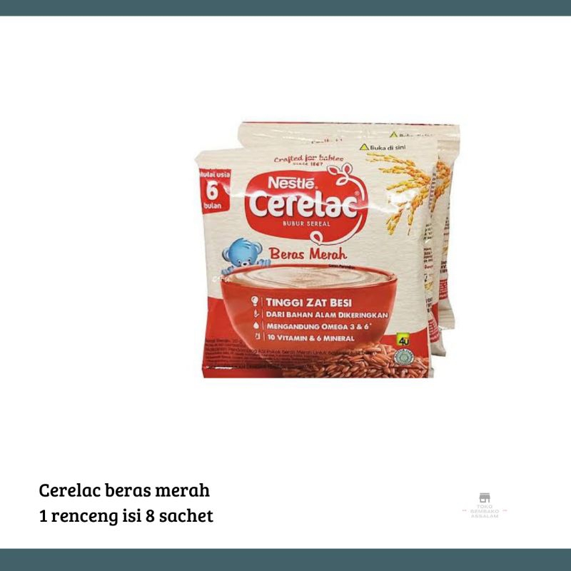 

cerelac beras merah sachet 8 sachet