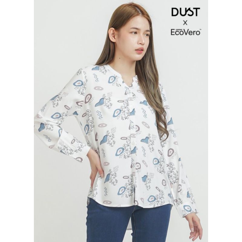 DUST Kemeja Salma putih