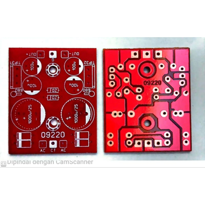 PCB PSU SYMETRIS CT 15V 1A TIP 31 TIP 32