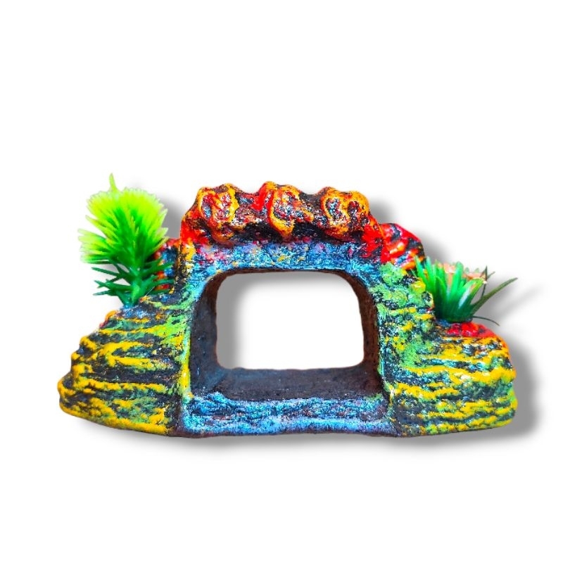 Hiasan aquarium batu karang bolong/ornamen aquarium