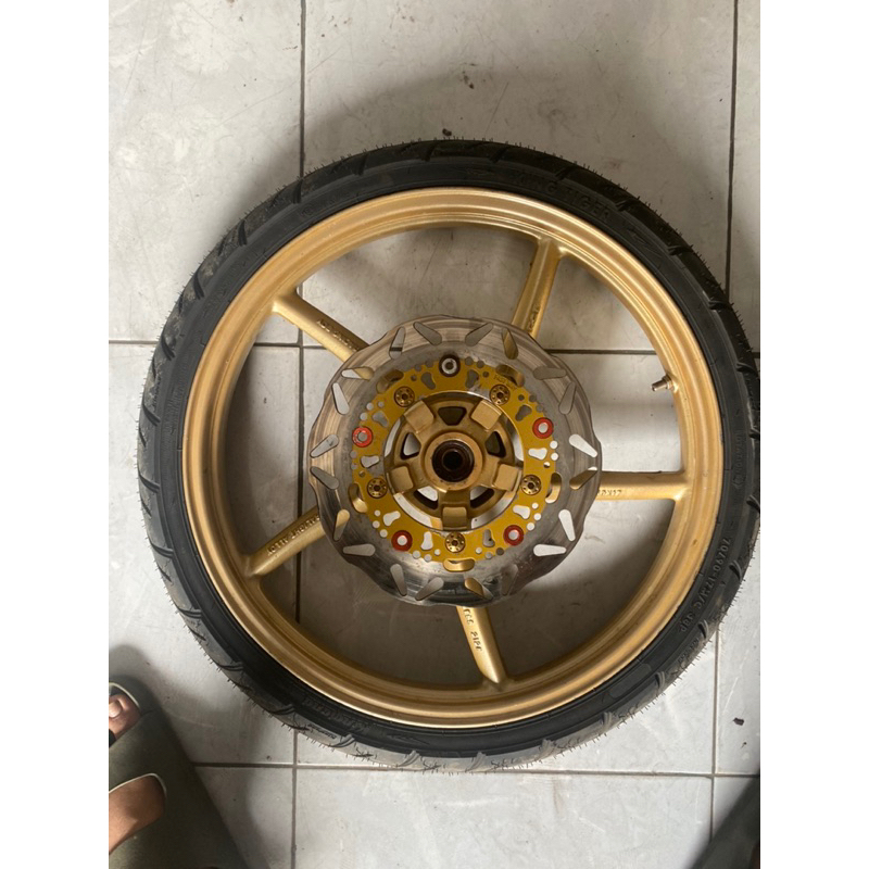 velg depan rcb palang 5 sp522 gold ukuran 160 ex kawasaki ninja r rr ss bisa untuk yamaha honda