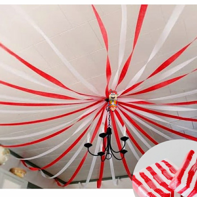 

kertas krep merah putih hiasan 17 Agustus Hari Kemerdekaan RI / Dirgahayu RI/ HUT RI