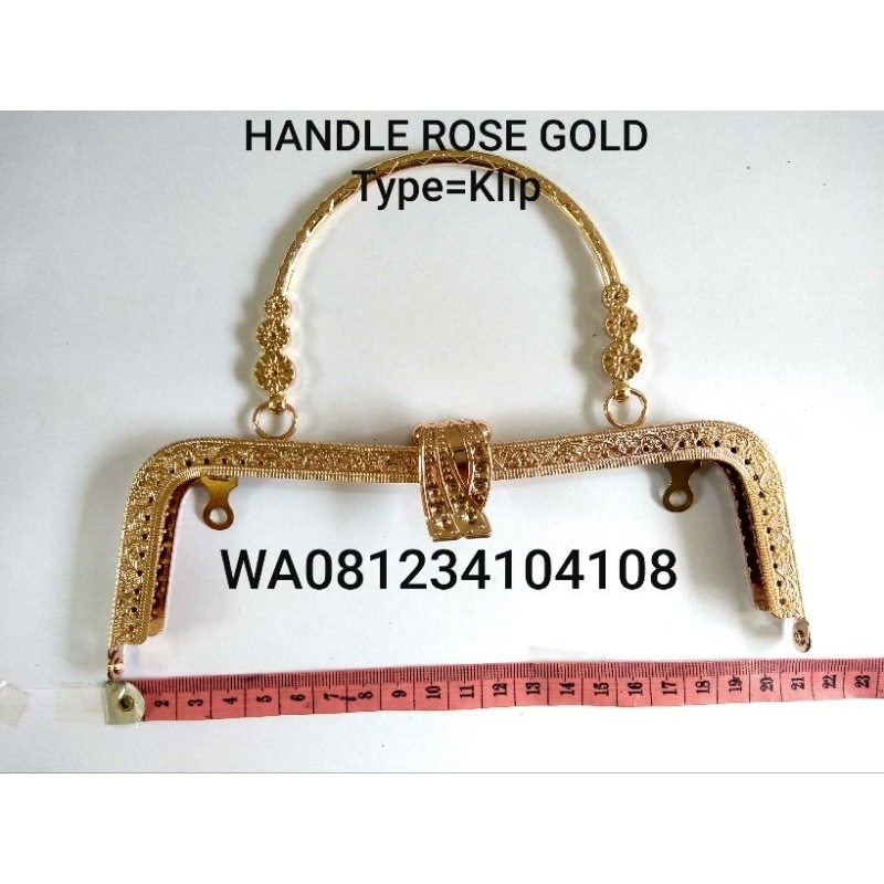 Behel Rose Gold tas rajut