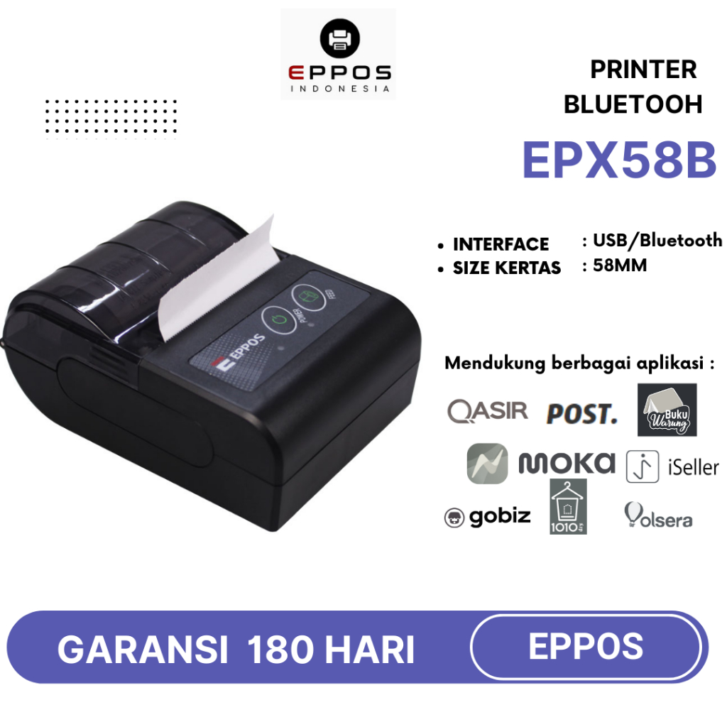 Mini Printer Bluetooth EPPOS EPX58B