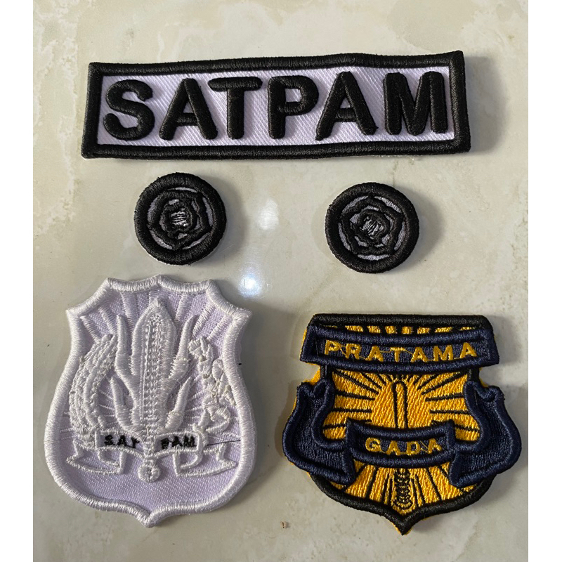 Atribut satpam bordir timbul