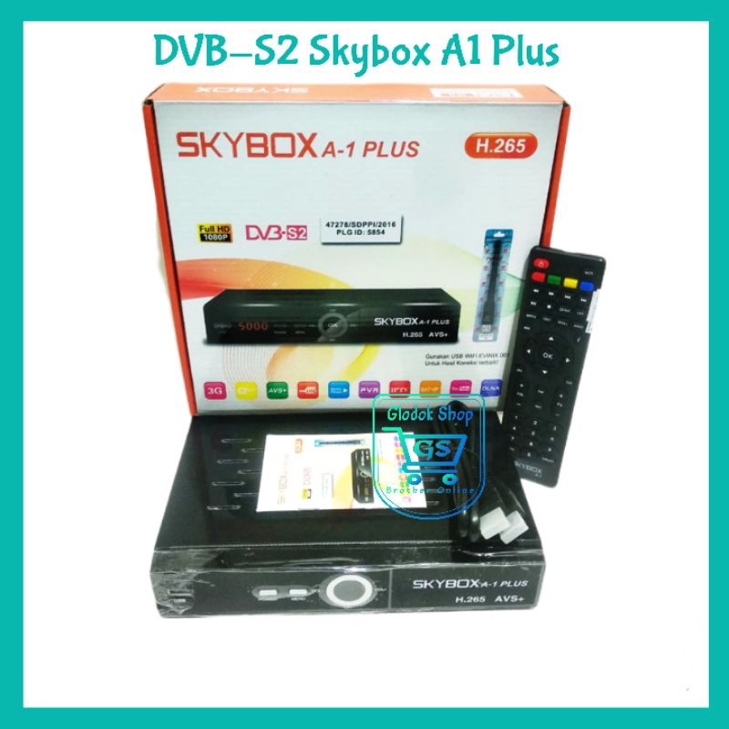 SKYBOX A1 PLUS HD H265 AVS MPEG4 RECEIVER DVB-S2 SKYBOX A-1 PLUS FULL HD MPEG4