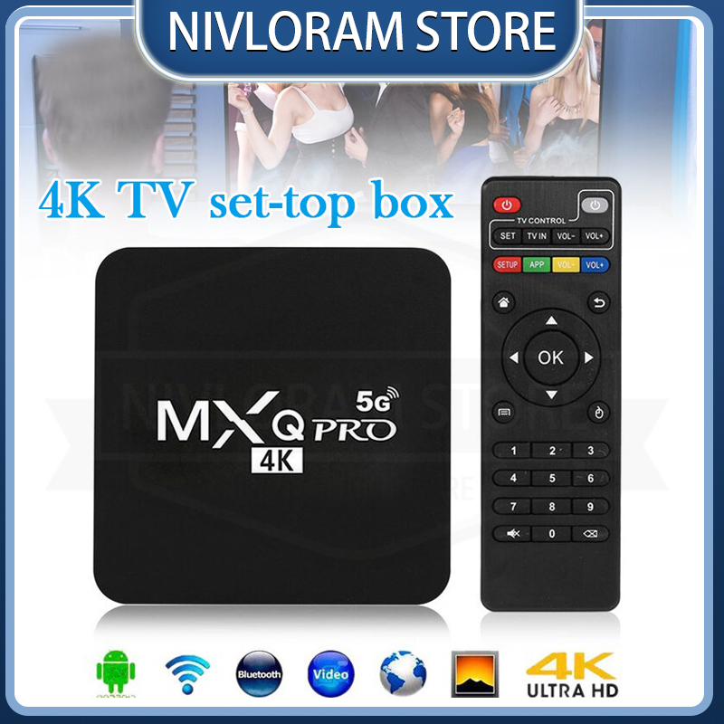 Mxq Pro kotak Tv, Set Top Box Android 10 pemutar Hd D9 Pro Tv Internet kotak Tv Mx 9 4k 5g
