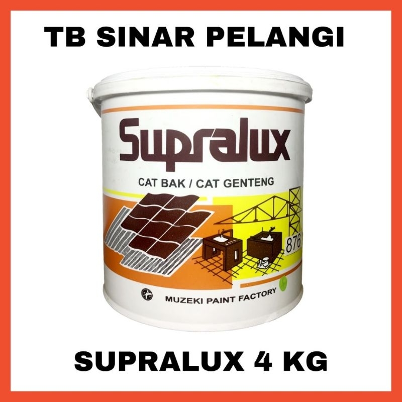 SUPRALUX Cat Genteng Bak Kolam Base Air 4 Kg Berkualitas