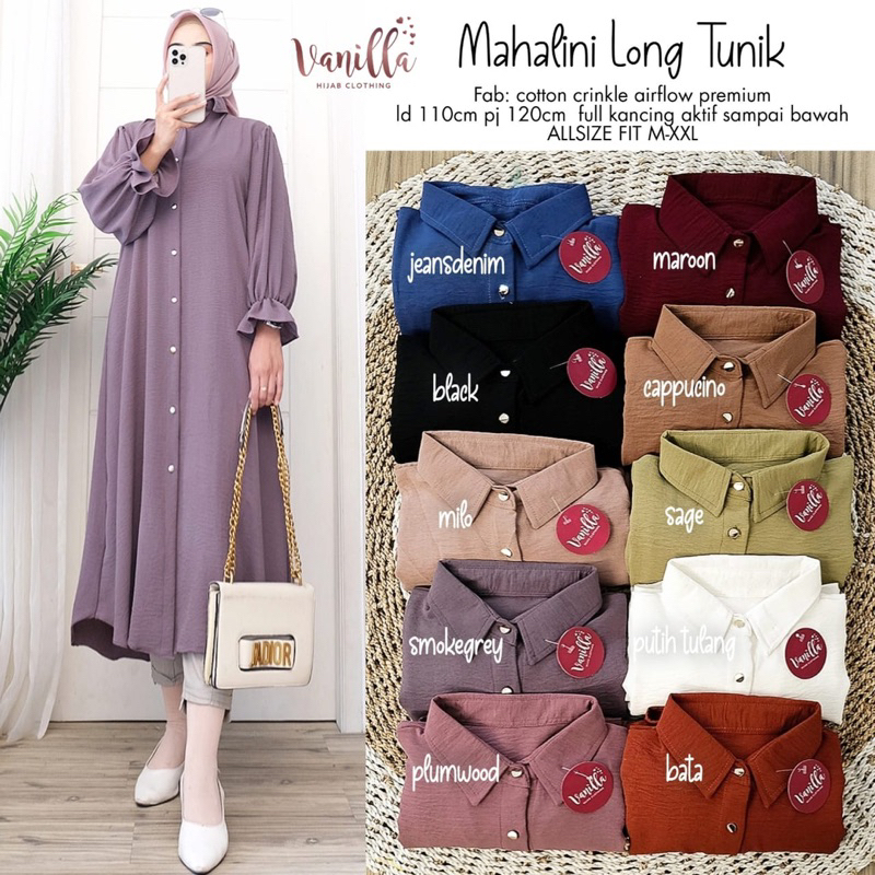 Mahalini long tunik by Vanilla