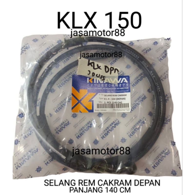 SELANG REM CAKRAM DEPAN KLX 150 PANJANG 140 CM