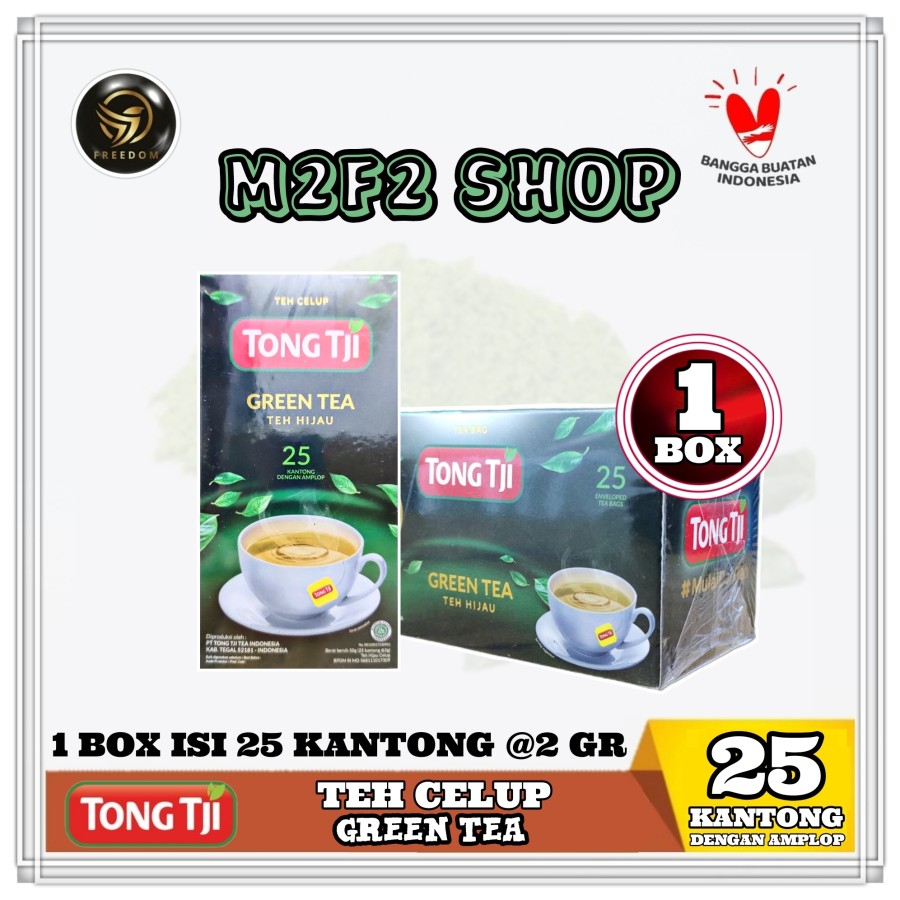 

Teh Celup Tong Tji Green Tea Teh Hijau Isi 25 Kantong - 50 gr (Kemasan 1 Box)