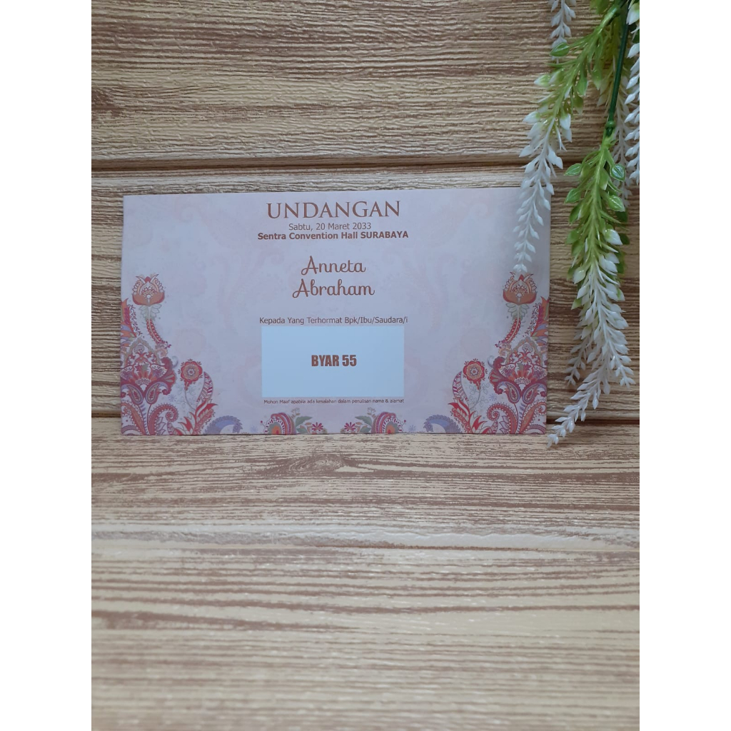 Blangko Undangan Byar 55 Murah