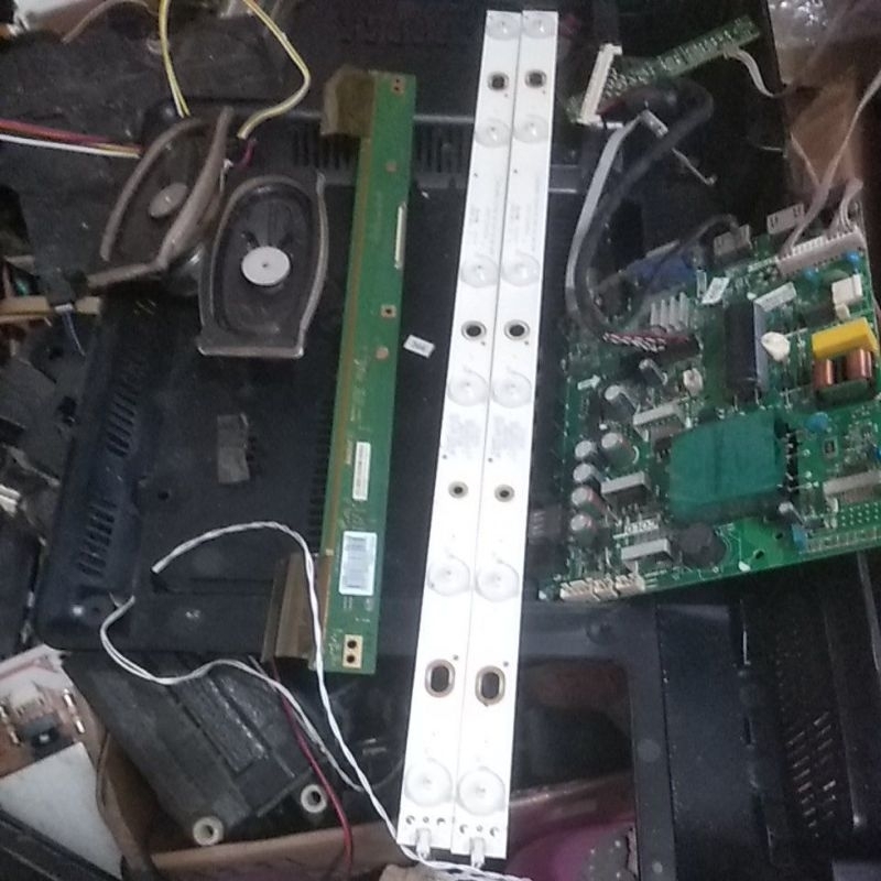 MB MAINBOARD MODUL PSU POWER SUPLY SUPLAY MAINBOAR MAINBOR - LAMPU BL BACKLIGHT LED - TCON T CON TIK