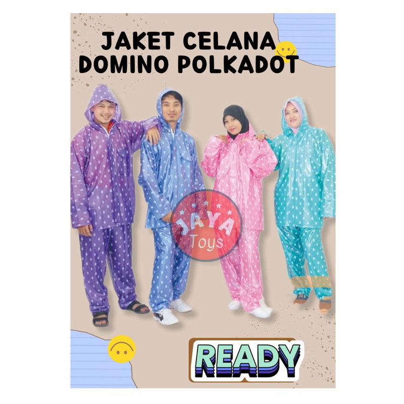 MANTOL/JAS HUJAN JAKET CELANA DOMINO