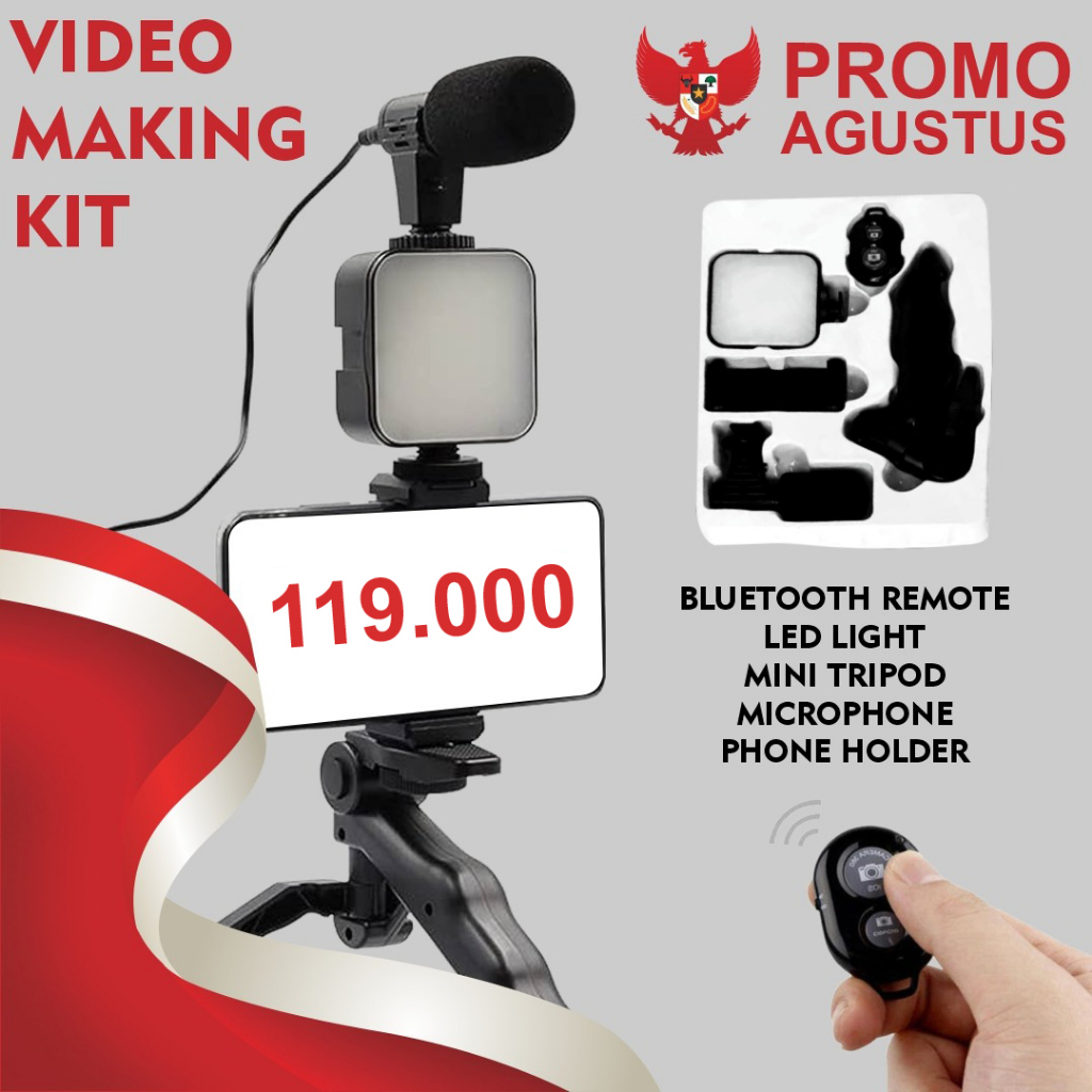 Paket Live TikTok, Instagram, facebook dll, paket video making kit