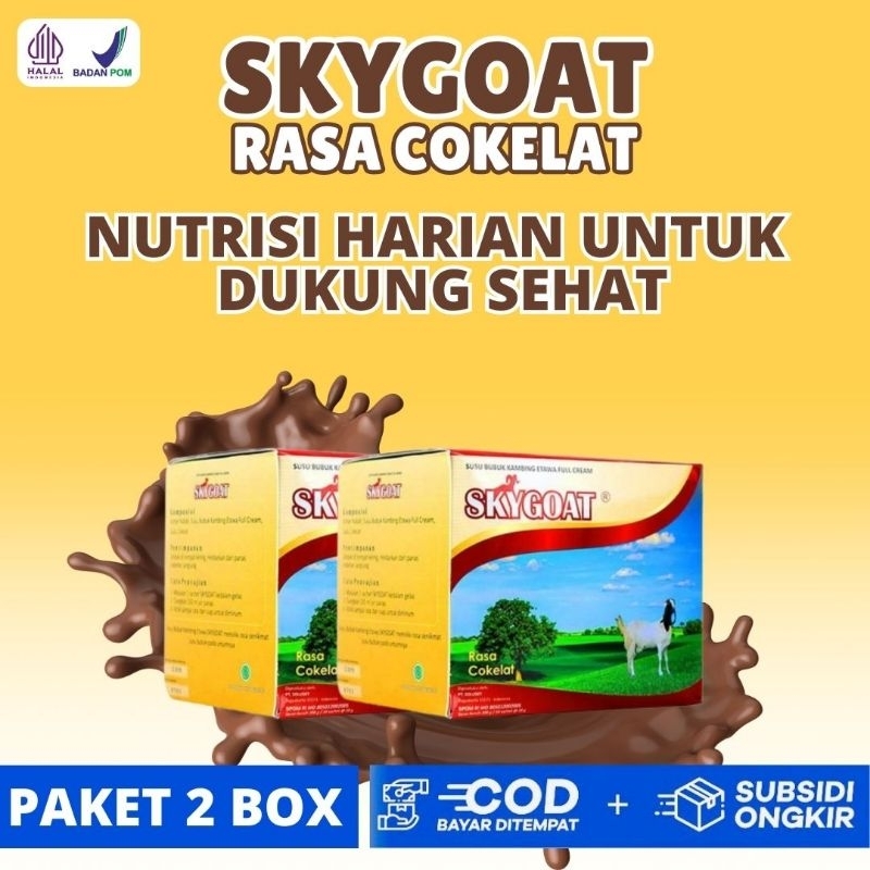 

2 BOX SUSU ETAWA SKYGOAT COKELAT NUTRISI HARIAN UNTUK DUKUNG SEHAT